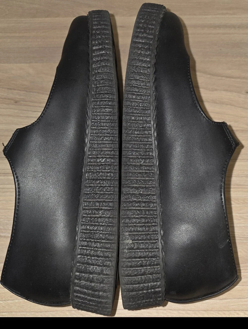 T.U.K Black Mary Jane Platform with Silver Buckle Accent